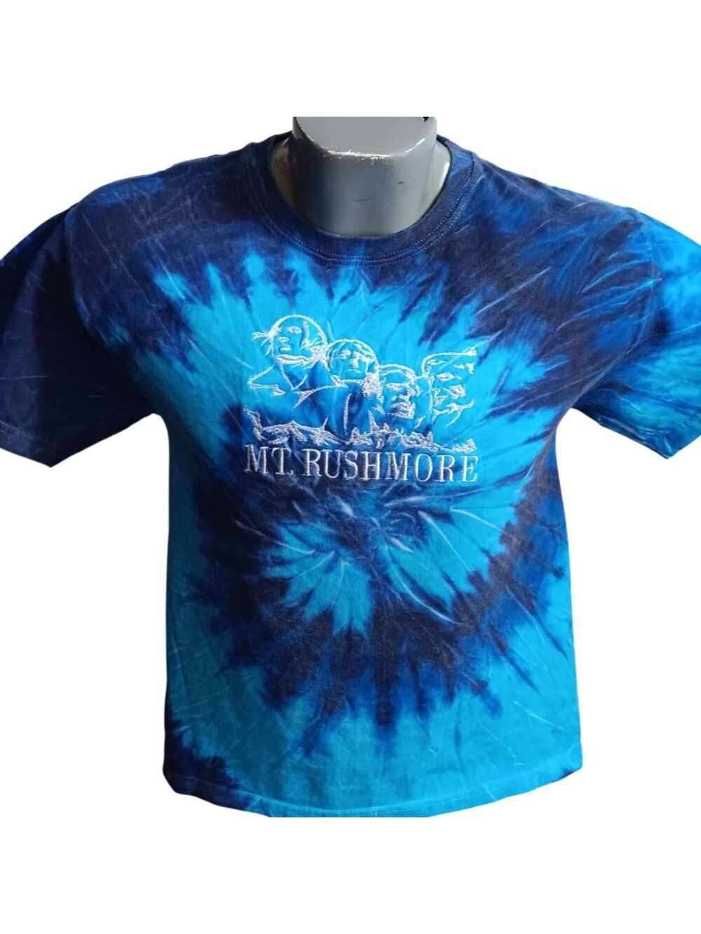Mens Small XS Tie-Dye Mt. Rushmore Graphic T-Shirt Yazbek Youth Large